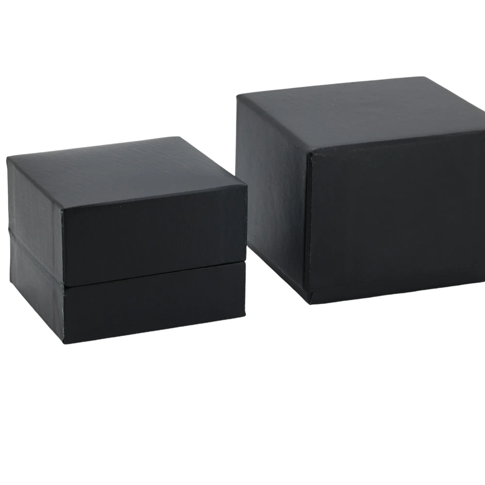 🆕📦 Matt Black Box for Earring/Pendant with Outer Box. Inner Leatherette (Black Outer, Black Inner)