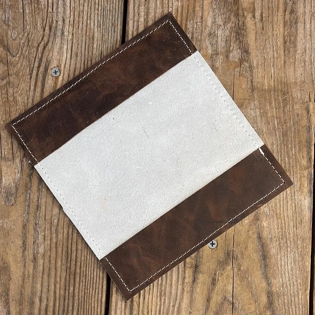 078 Checkbook Cover - Palomino w/ Blue Bonnet Tool