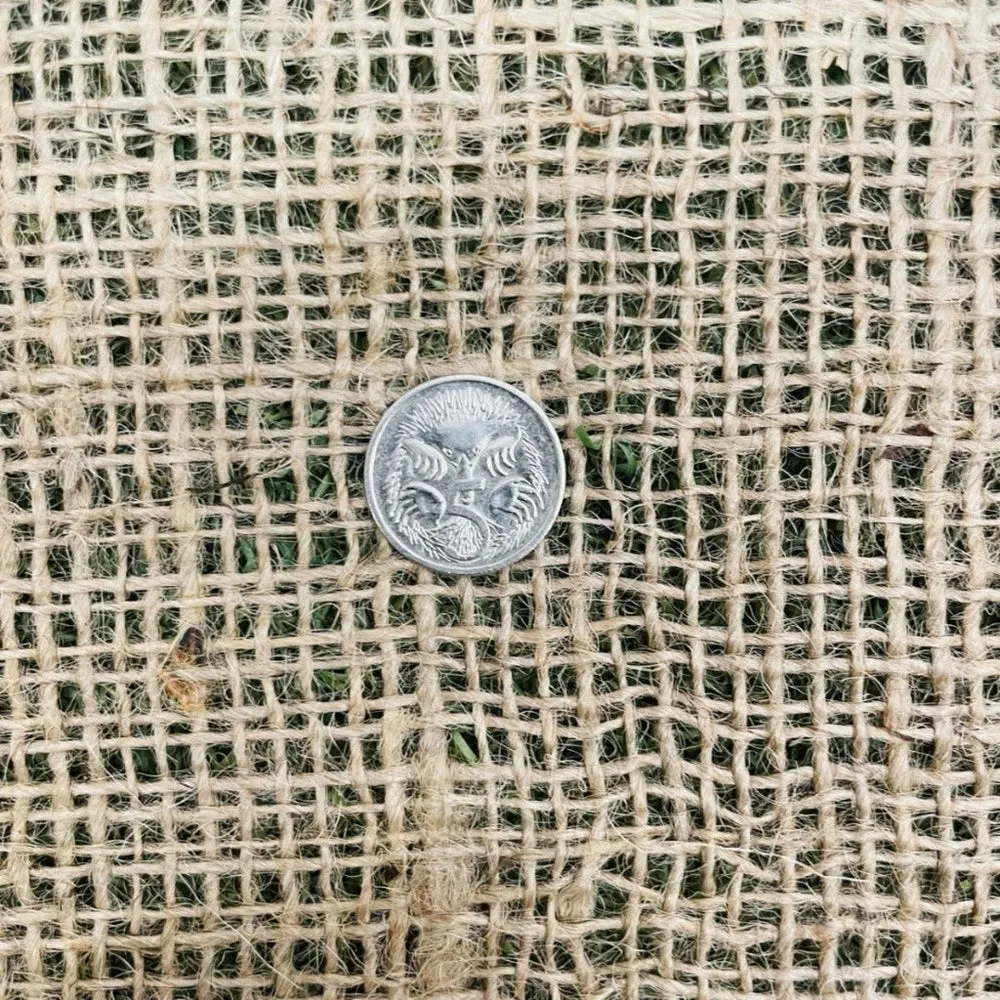 100% Natural Jute Hessian Burlap for the Home or Garden, 1m x 5m Roll