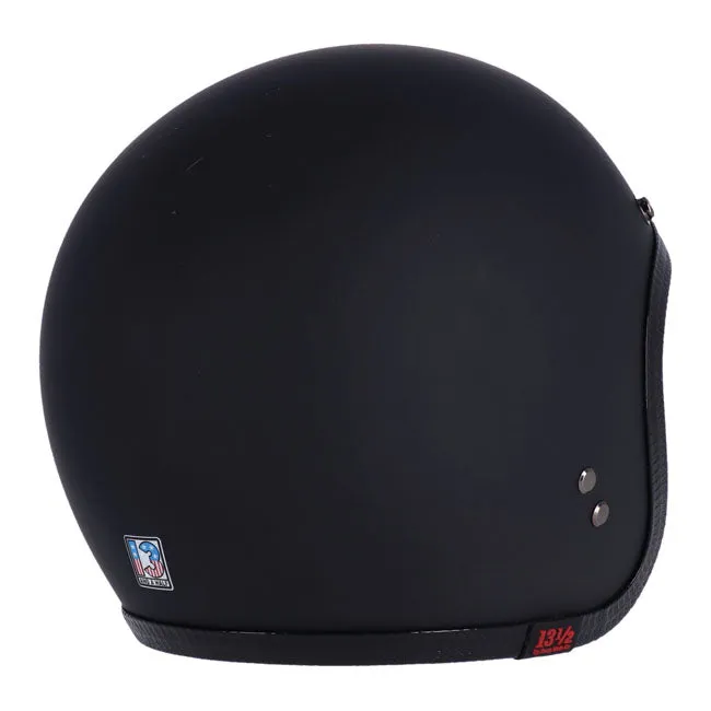 13 1/2 SKULL BUCKET HELMET MATT BLACK