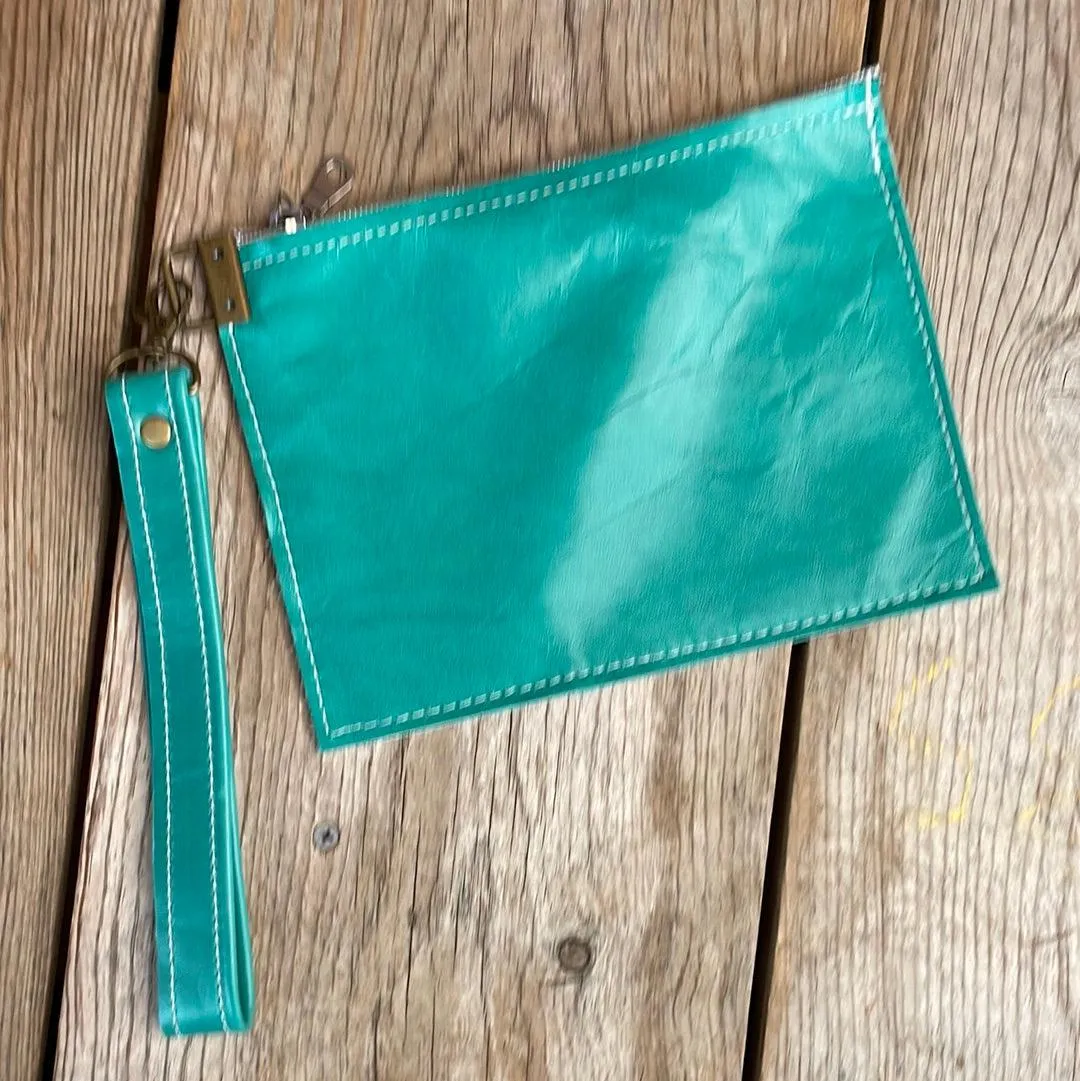 170 Make-up bag - Tricolor w/ Patina Skulls