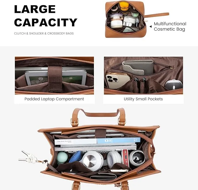 2Pcs Enamored Laptop Bag, 15.6"