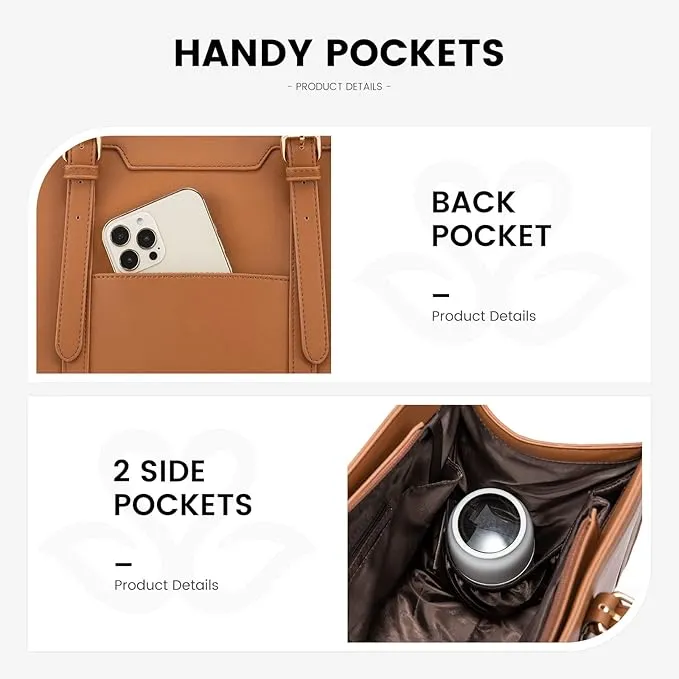 2Pcs Enamored Laptop Bag, 15.6"