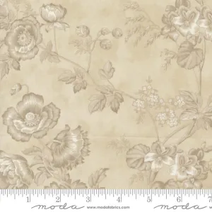 3 Sisters Favorite Vintage Linens by Moda Fabrics  LG FLORAL/TAUPE