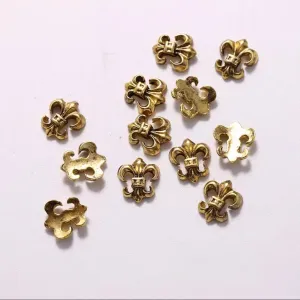 #3A Mixed Retro Nail Charms - Gold