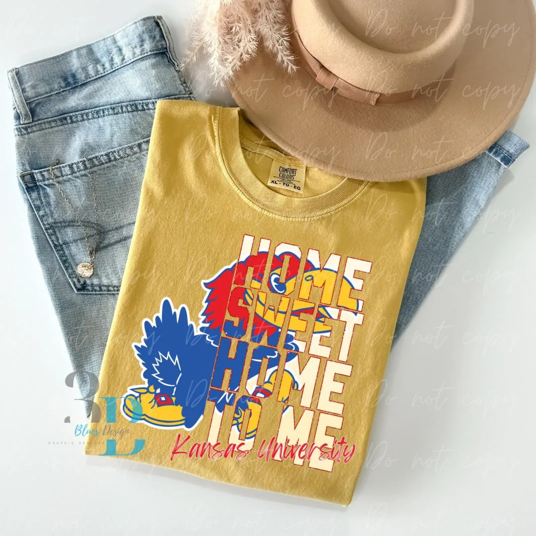 3Blues Designs | Kansas University |  DTF Transfer Sheet Iron On