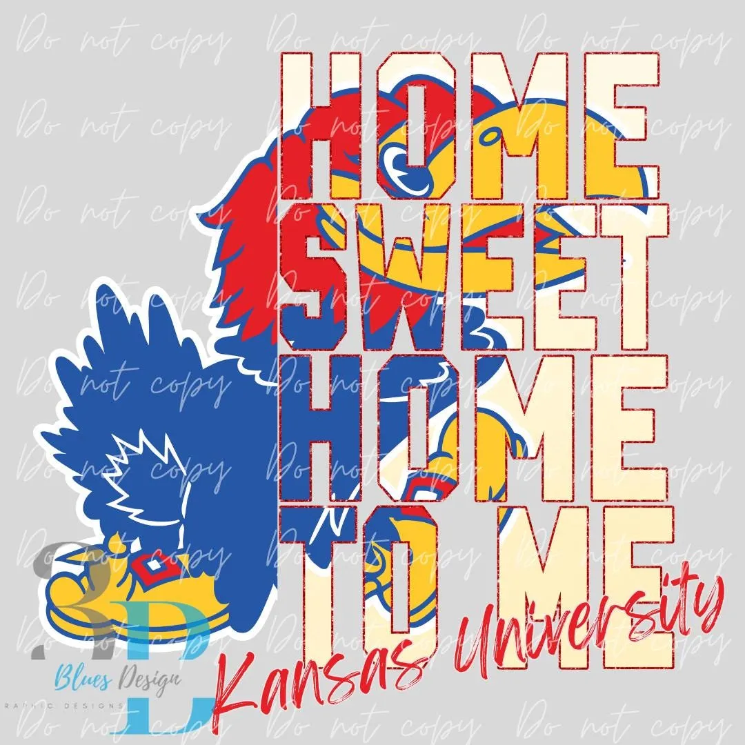 3Blues Designs | Kansas University |  DTF Transfer Sheet Iron On