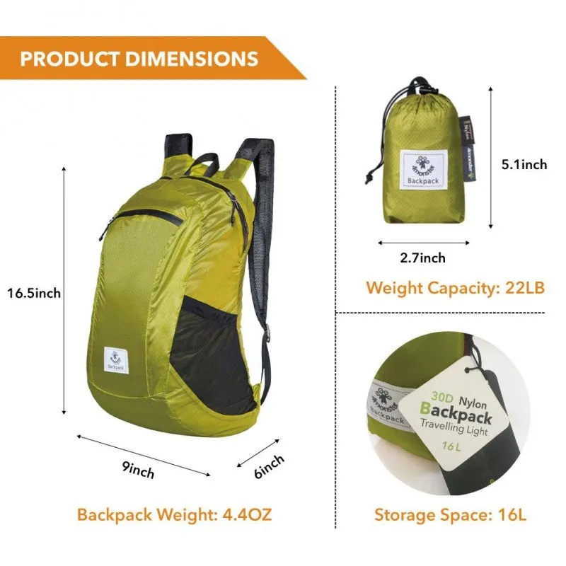 4monster - Hiking Lightweight Travel Backpack (24L)