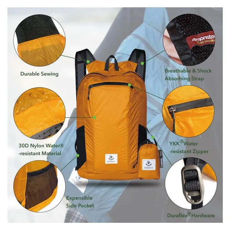 4monster - Hiking Lightweight Travel Backpack (24L)