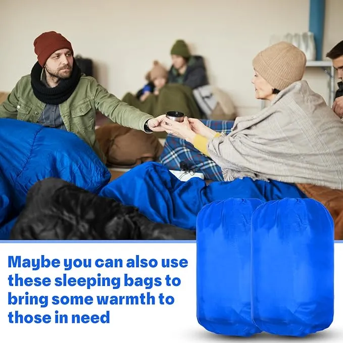 6 Pack Sleeping Bags for Adults Sleeping Bags 4 Season Warm Envelope Sleeping Bags Lightweight Waterproof Sleeping Bags with Compression Sack for Outdoor Camping Backpacking Hiking