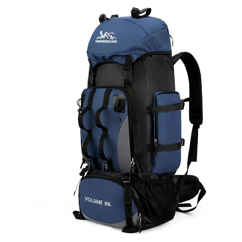 60L Outdoor Hiking Backpacks Travel Climbing Bag Waterproof Bags Trekking Camping with Rain Cove