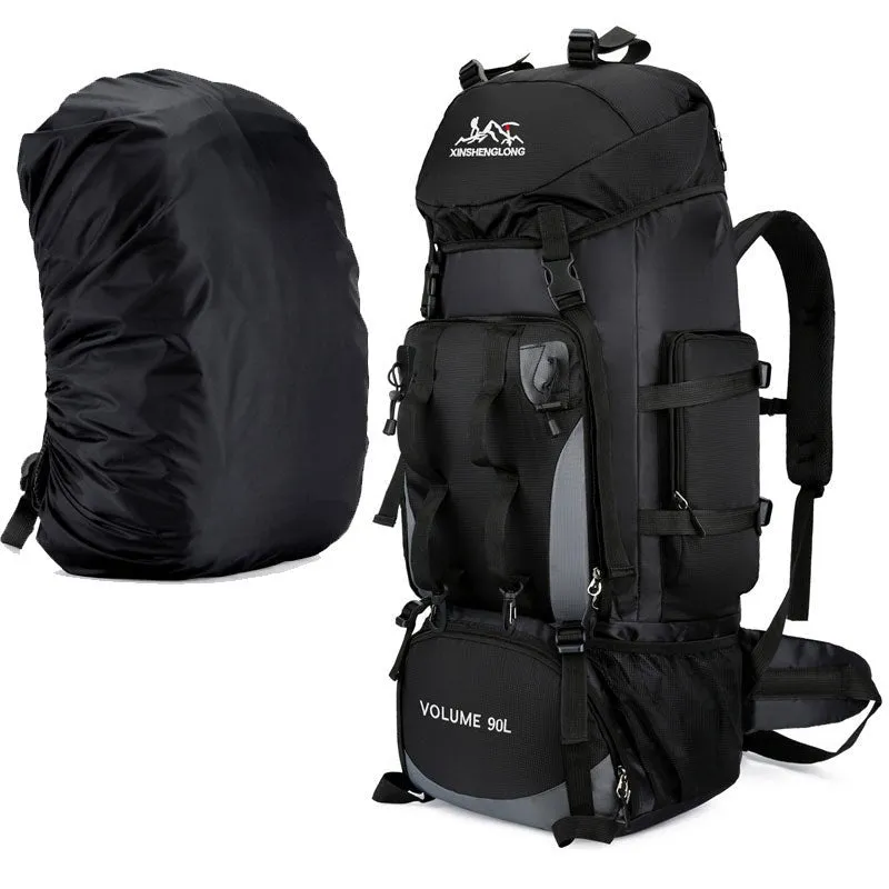 60L Outdoor Hiking Backpacks Travel Climbing Bag Waterproof Bags Trekking Camping with Rain Cove