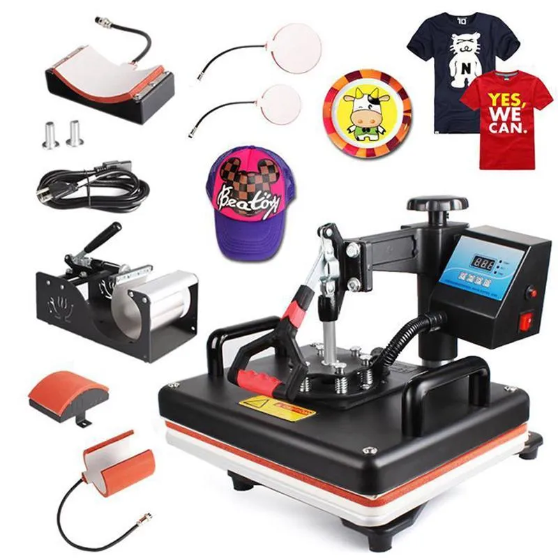 8-in-1 Print-Transfer Machine (for Mug, Cap, T shirt, Phone Cases, Plate, Bags & More)