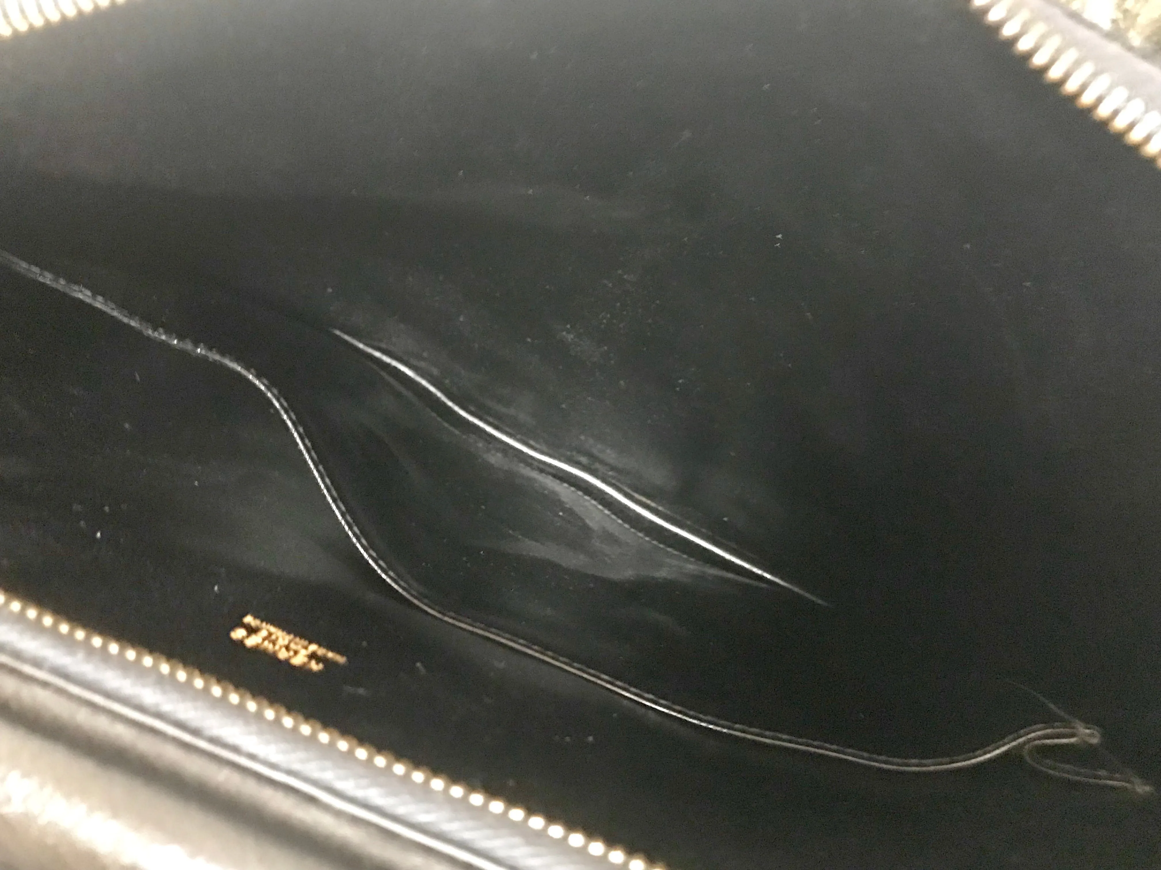80's Vintage HERMES business portfolio bag, president in calf, suede, lizard. Stamp R, 1988. Limited edition back in the era. Unisex