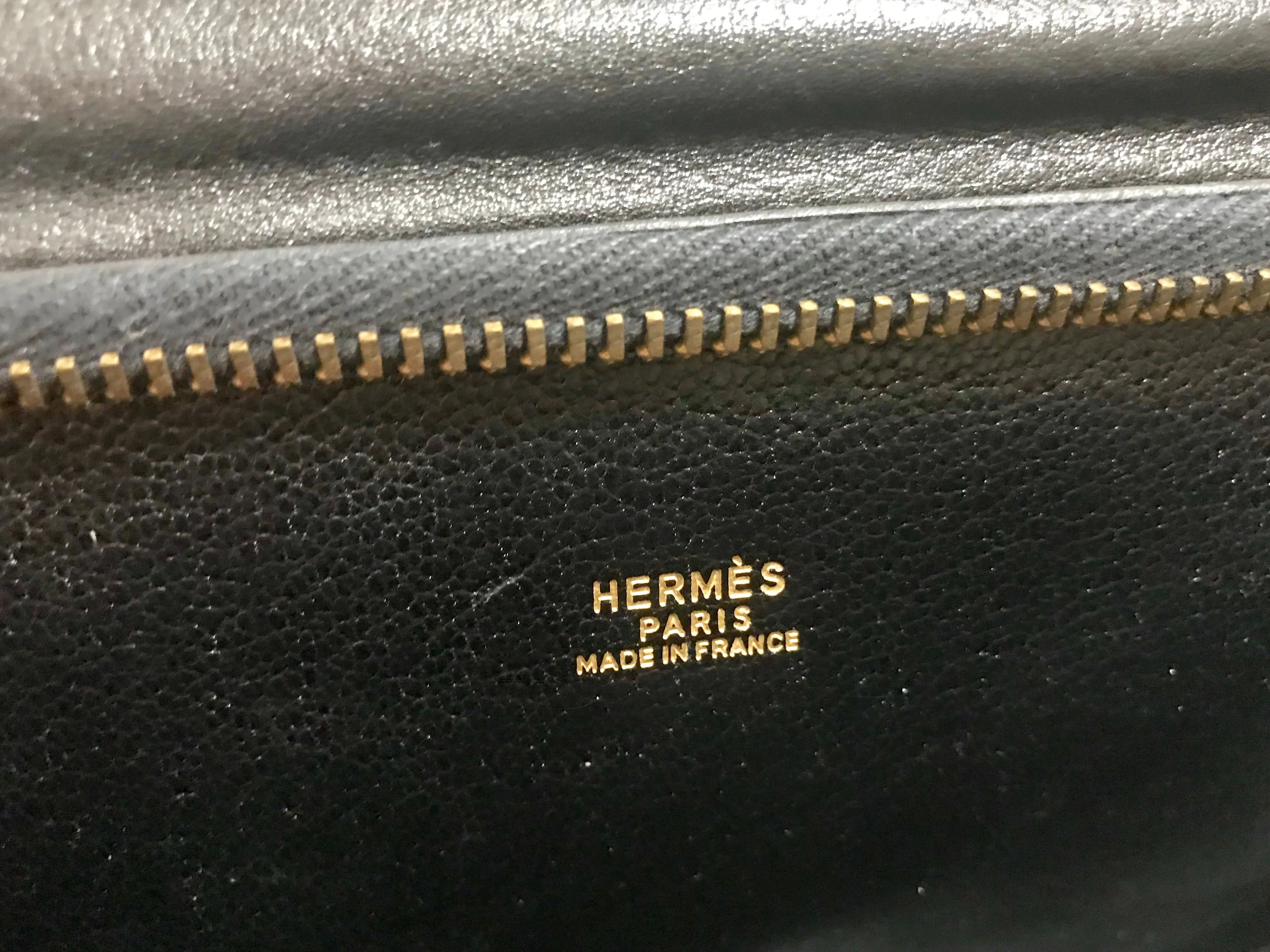 80's Vintage HERMES business portfolio bag, president in calf, suede, lizard. Stamp R, 1988. Limited edition back in the era. Unisex