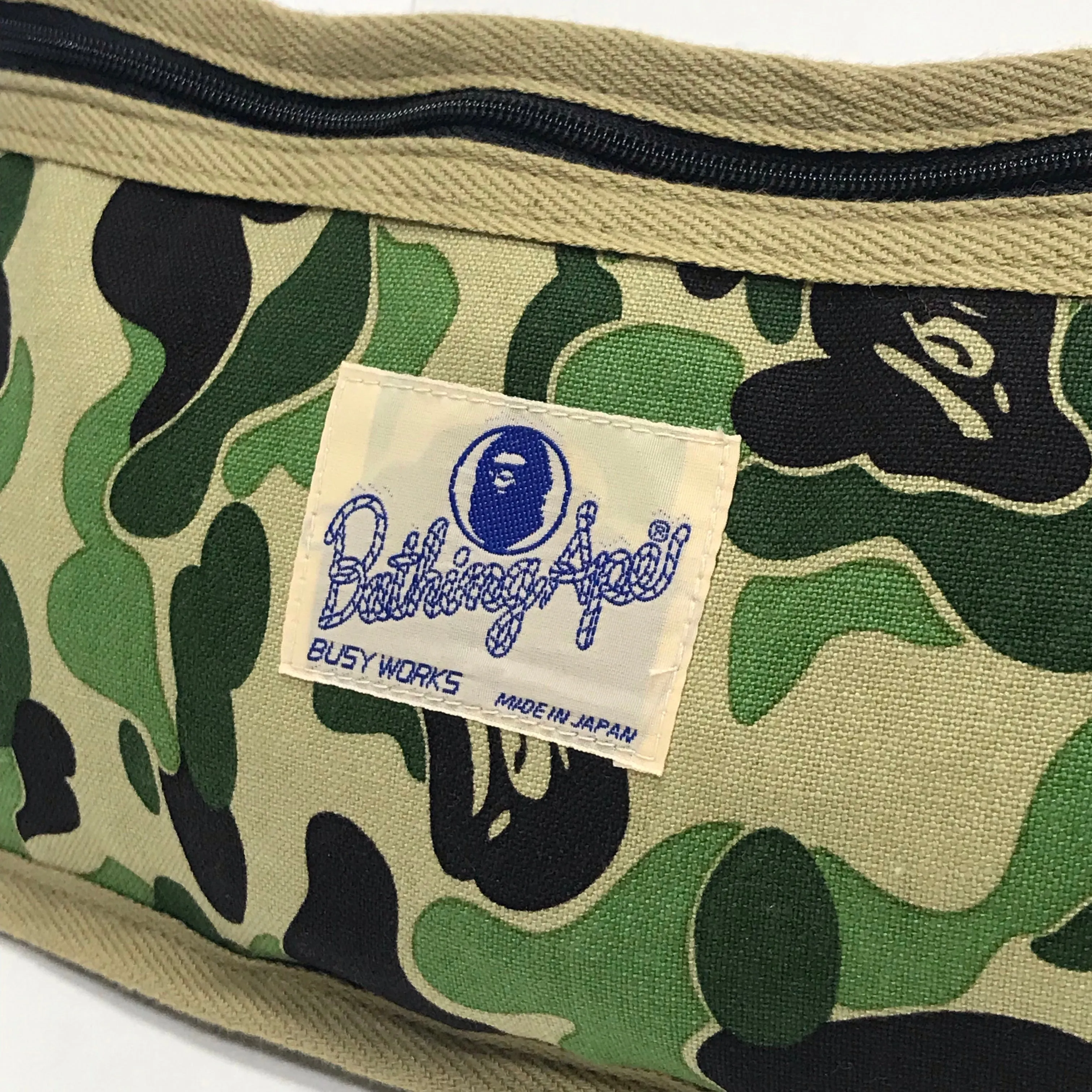 A Bathing Ape Bape Vintage ABC Camo Pouch Green
