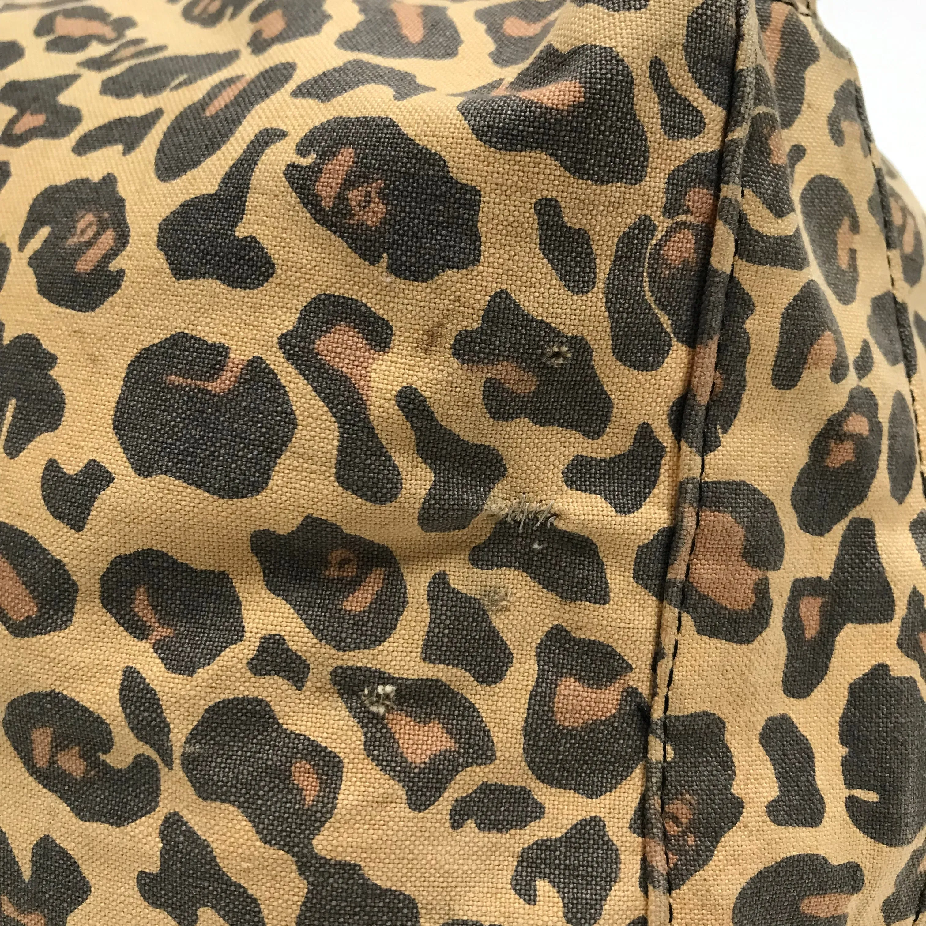 A Bathing Ape Bape Vintage Leopard Camo Duffle Bag