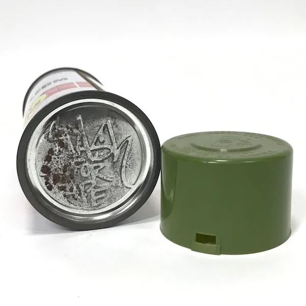 A Bathing Ape Bape x Stash Vintage Graffiti Tag Spray Can (Olive Cap)