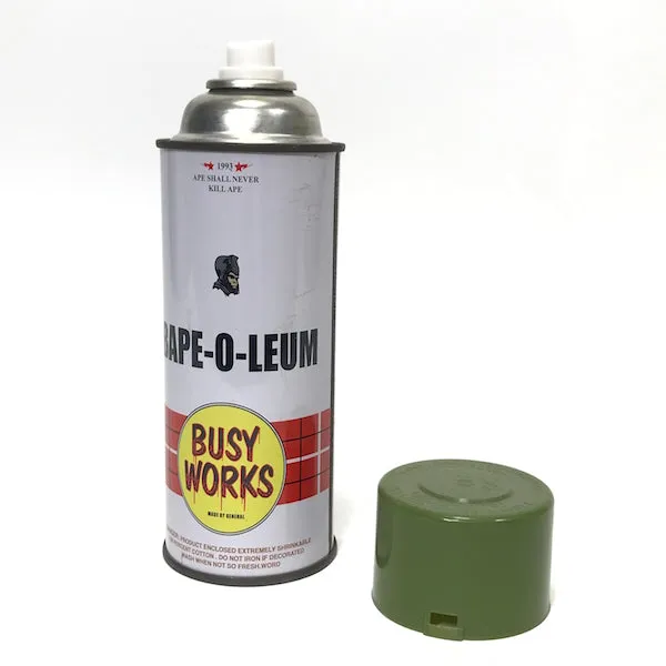 A Bathing Ape Bape x Stash Vintage Graffiti Tag Spray Can (Olive Cap)