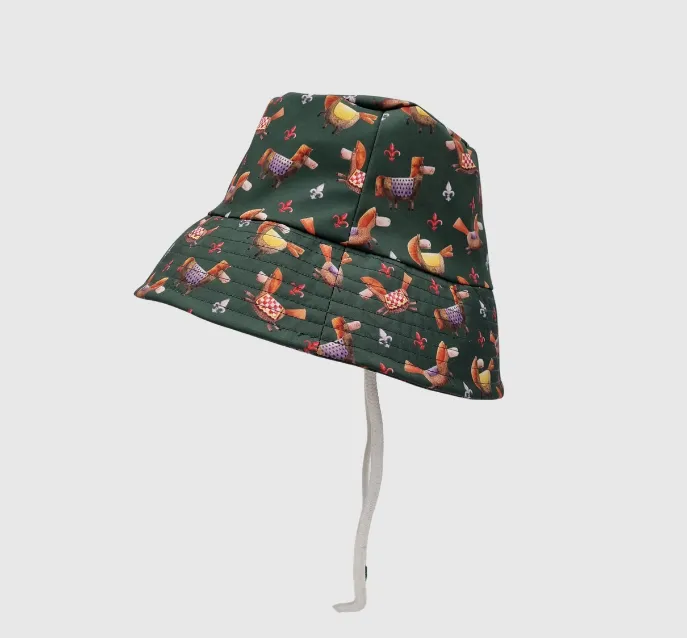 Adventurer Bucket Rain Hat  Horses