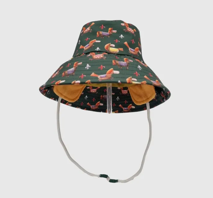 Adventurer Bucket Rain Hat  Horses