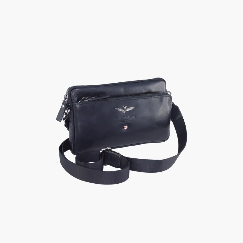Air Force Military Pochette Men in Leather Vintage Line AM356-NE