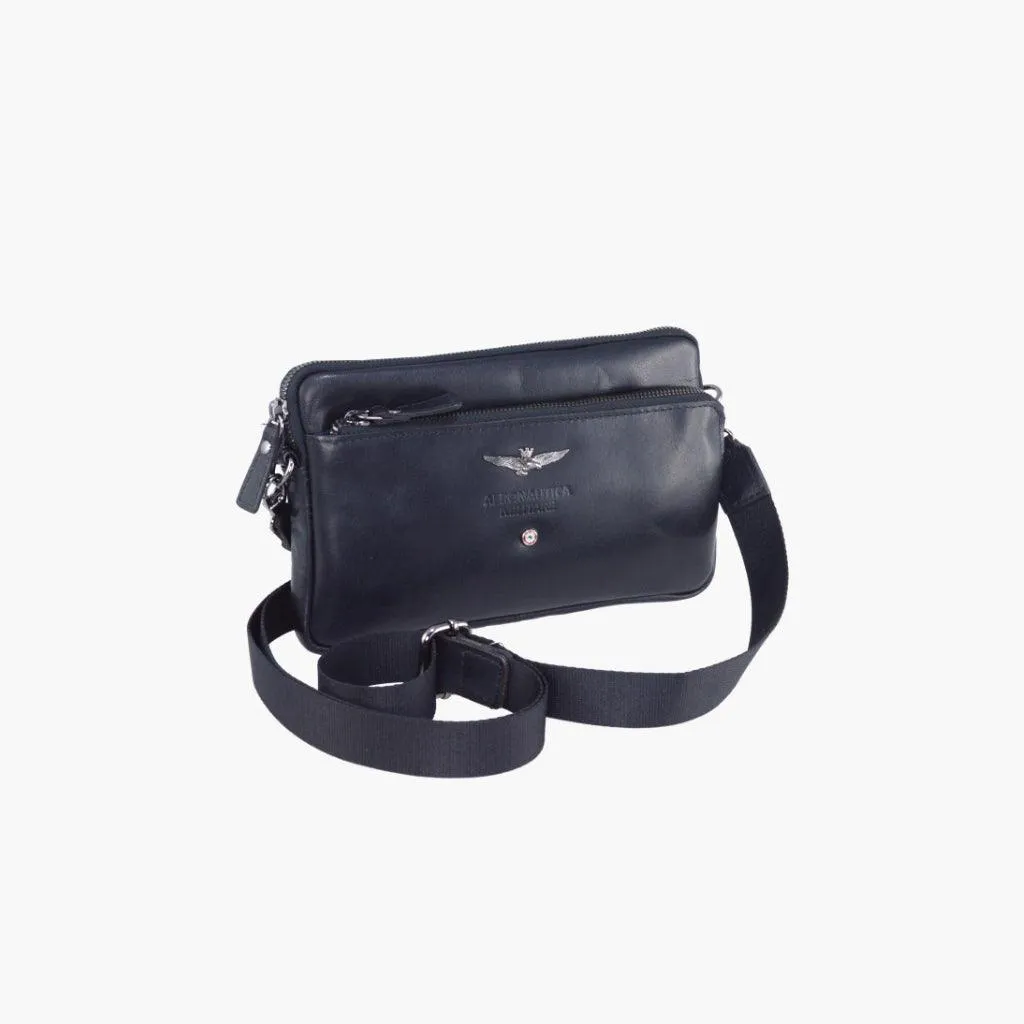 Air Force Military Pochette Men in Leather Vintage Line AM356-NE