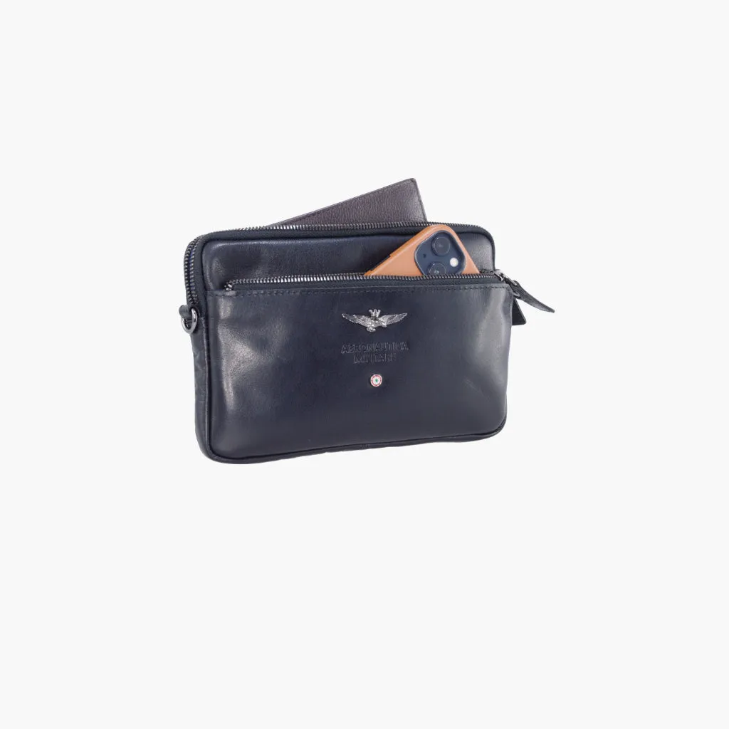 Air Force Military Pochette Men in Leather Vintage Line AM356-NE