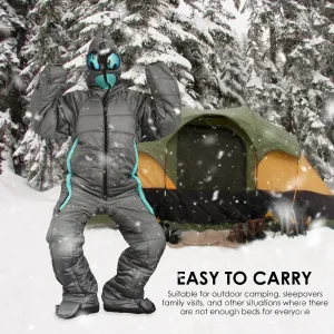 Alien Sleeping Bag Polyester Fiber Wearable Lazy Bag Comfortable Durable Sleeping Bag Funny Full Body Rest Bags Warm Hiking Tool