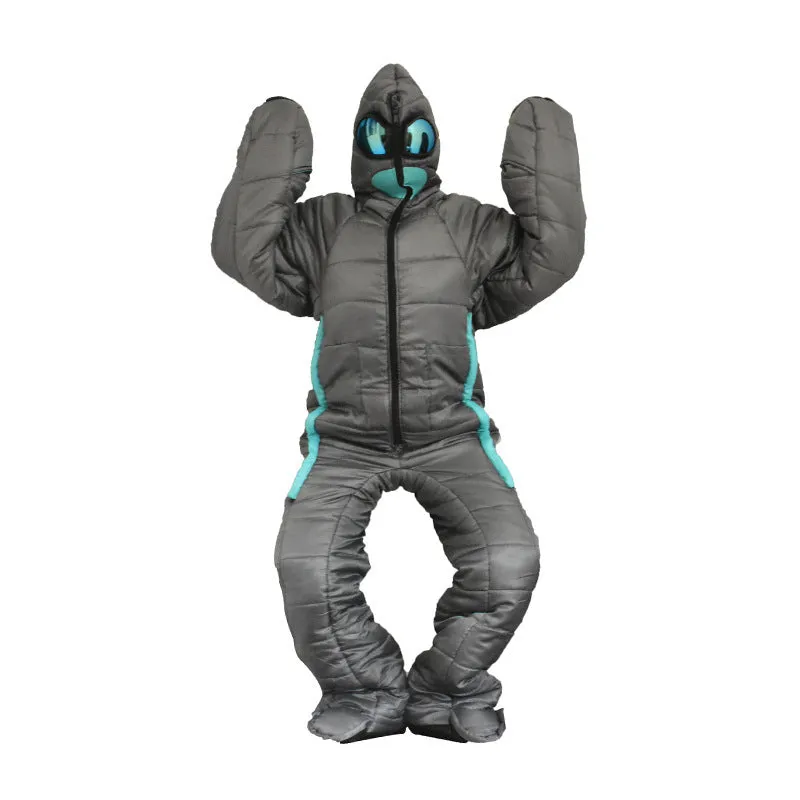 Alien Sleeping Bag Polyester Fiber Wearable Lazy Bag Comfortable Durable Sleeping Bag Funny Full Body Rest Bags Warm Hiking Tool