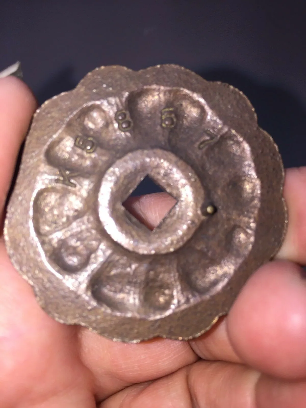 Antique Bronze Rosettes Furniture Ready To Mount With Tack