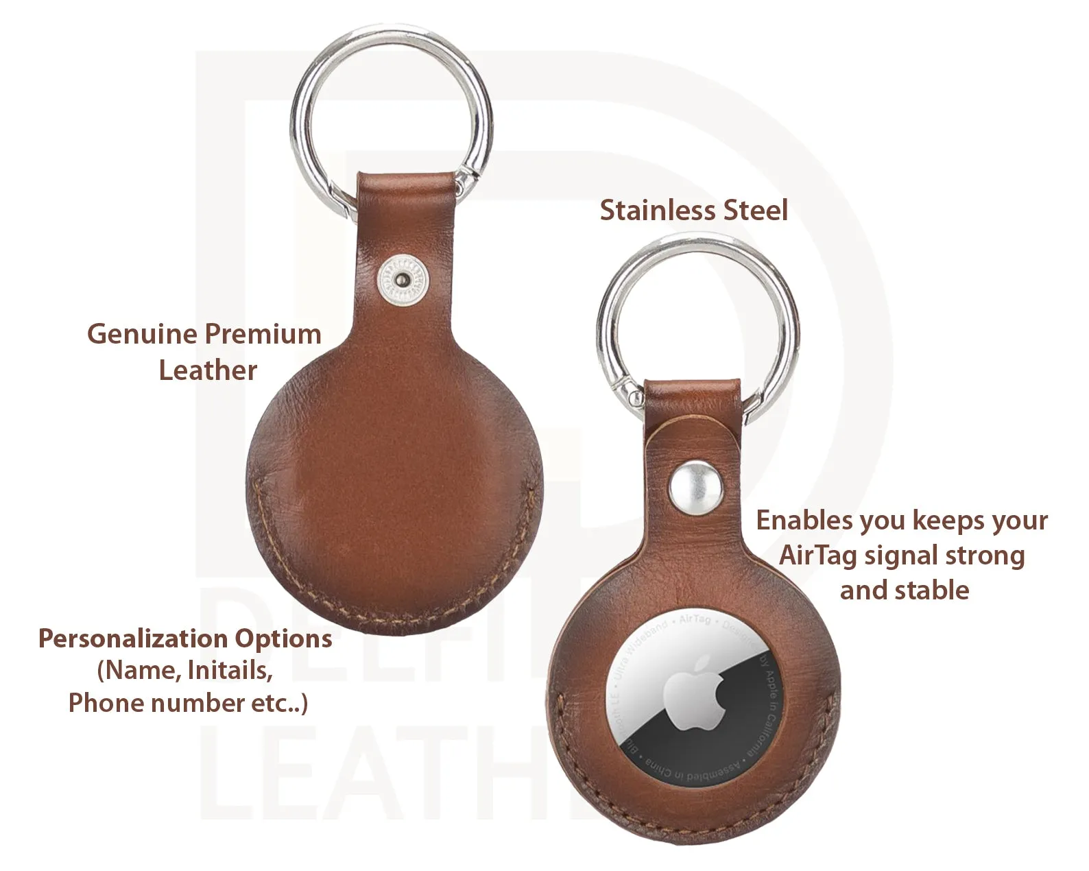Apple Arta Protective Leather Keychain for Apple