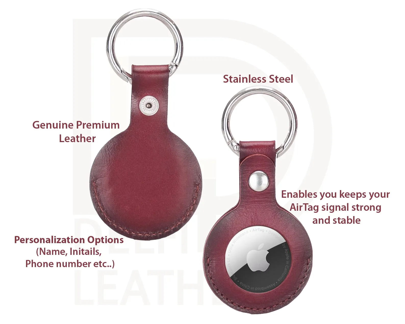 Apple Arta Protective Leather Keychain for Apple