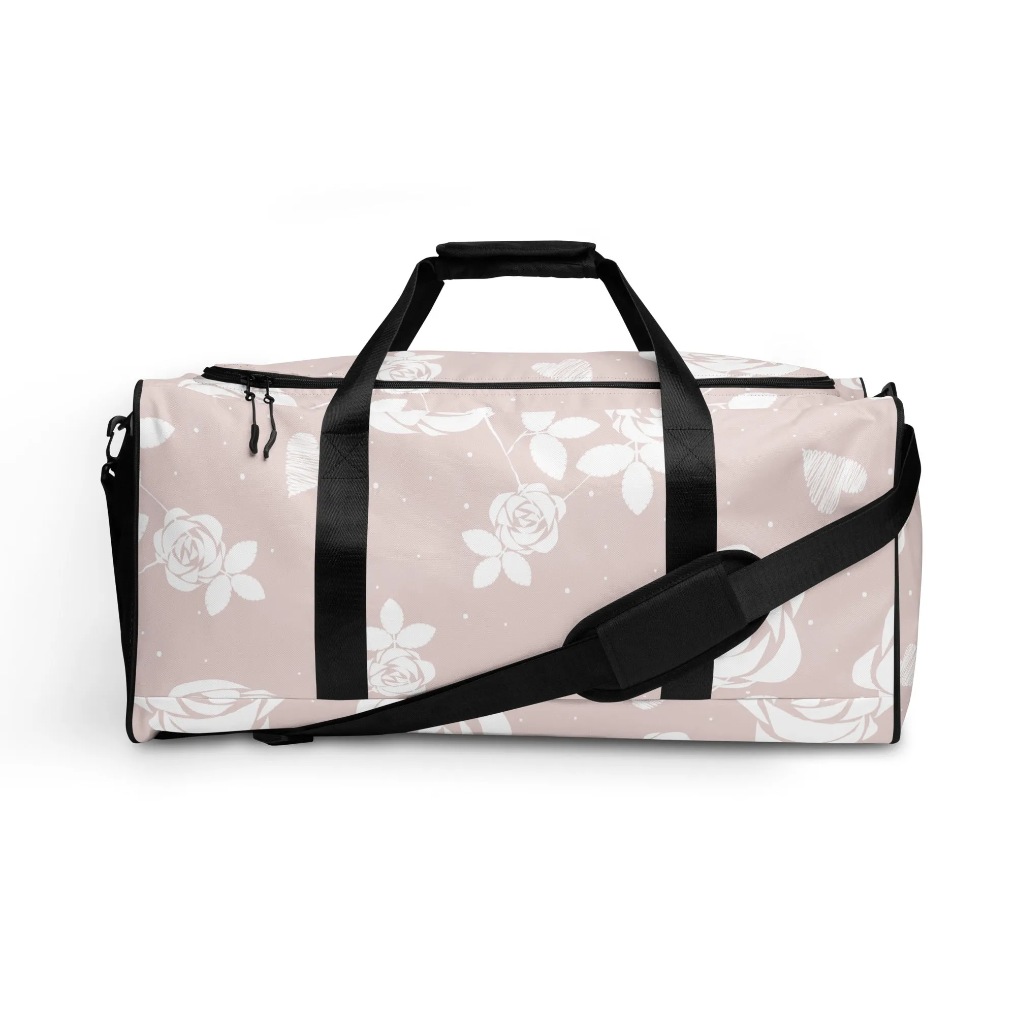 Baby Pink Floral - Sustainably Made Duffle Bag
