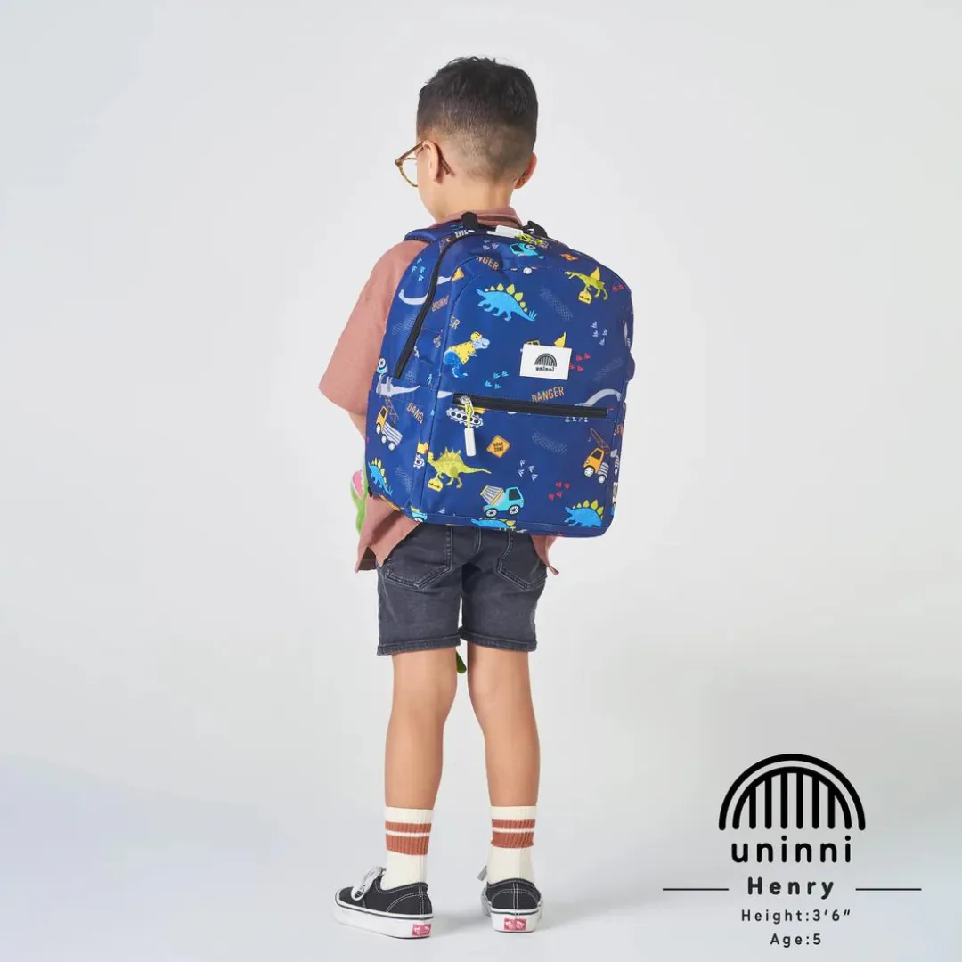 Backpack-Navy Dinosaur