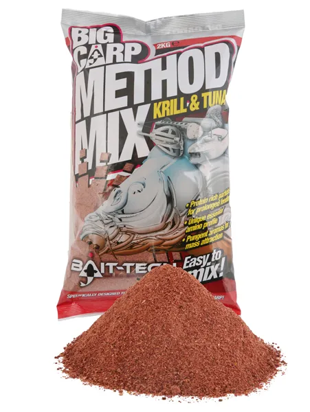 BAIT TECH Big Carp Method Mix: Krill & Tuna (2kg)