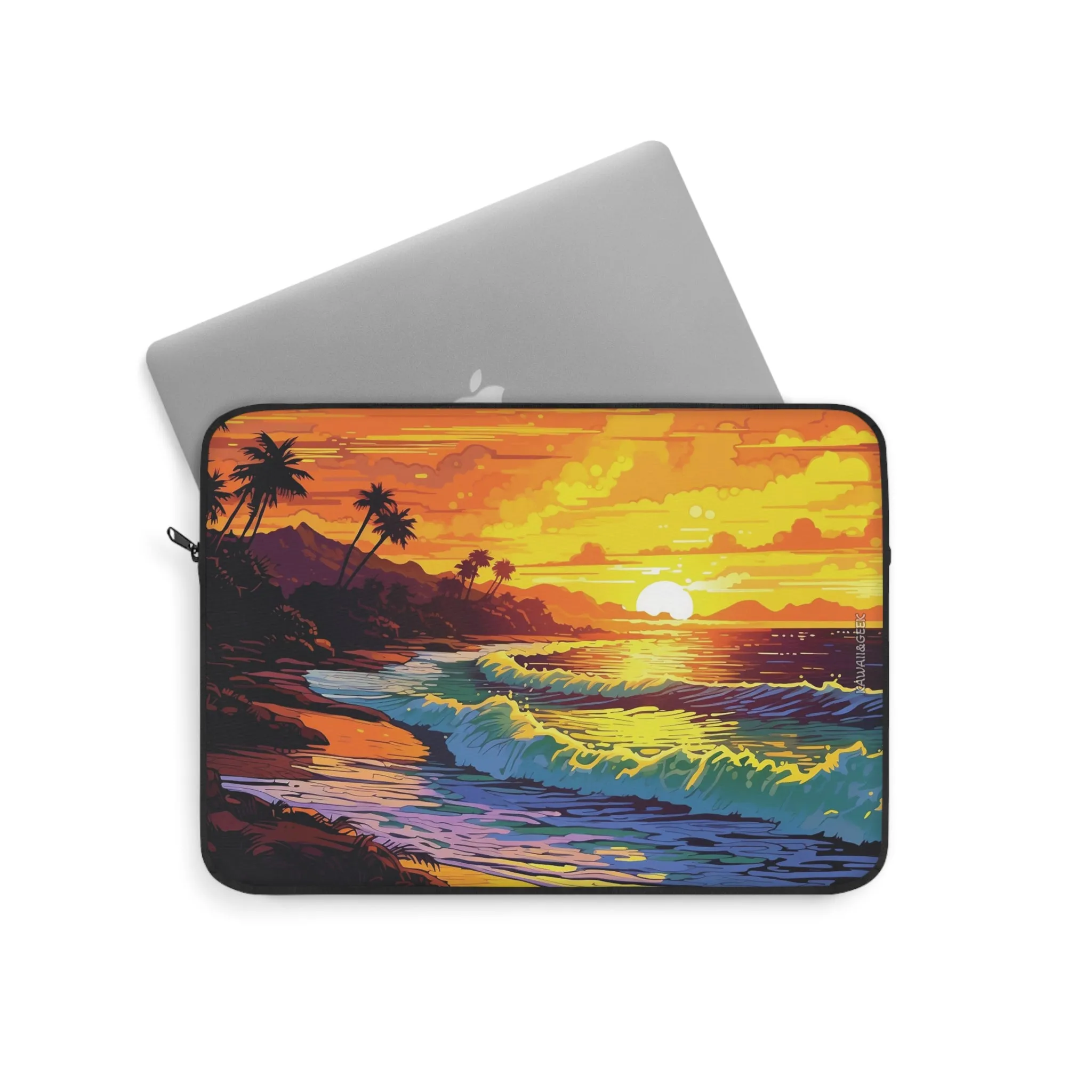 Beautiful Beach Sunset Laptop Sleeve - Embrace Tranquility and Protection in Style