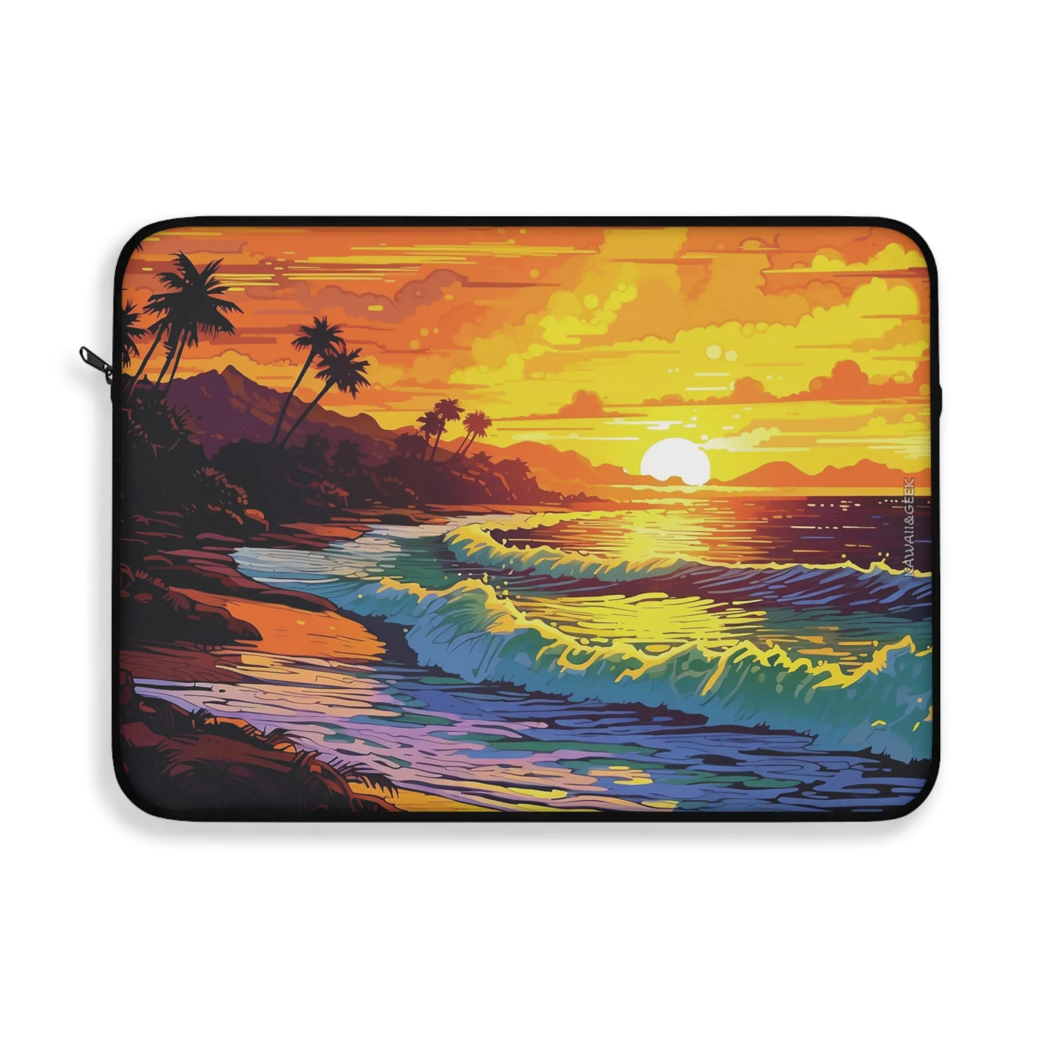 Beautiful Beach Sunset Laptop Sleeve - Embrace Tranquility and Protection in Style