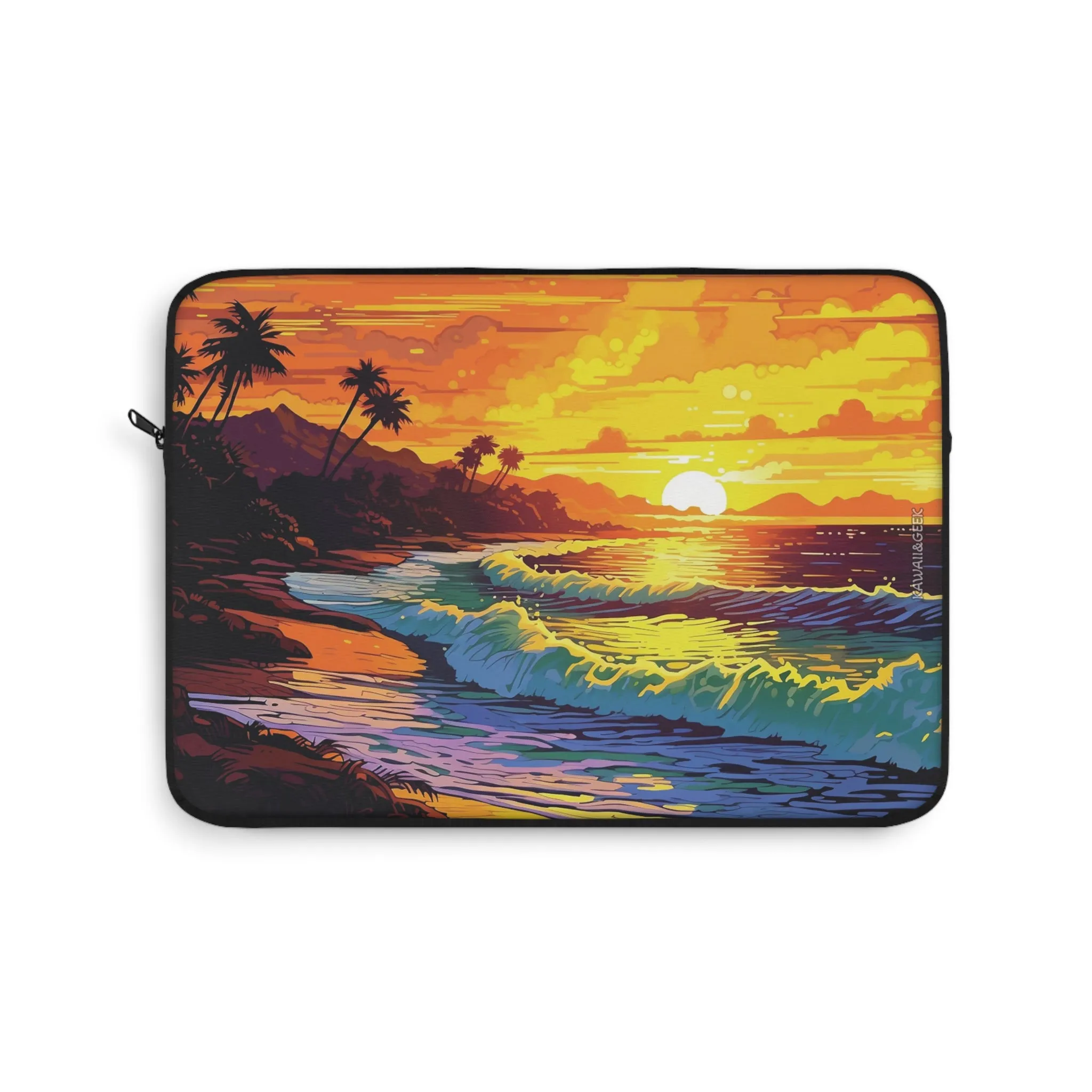 Beautiful Beach Sunset Laptop Sleeve - Embrace Tranquility and Protection in Style