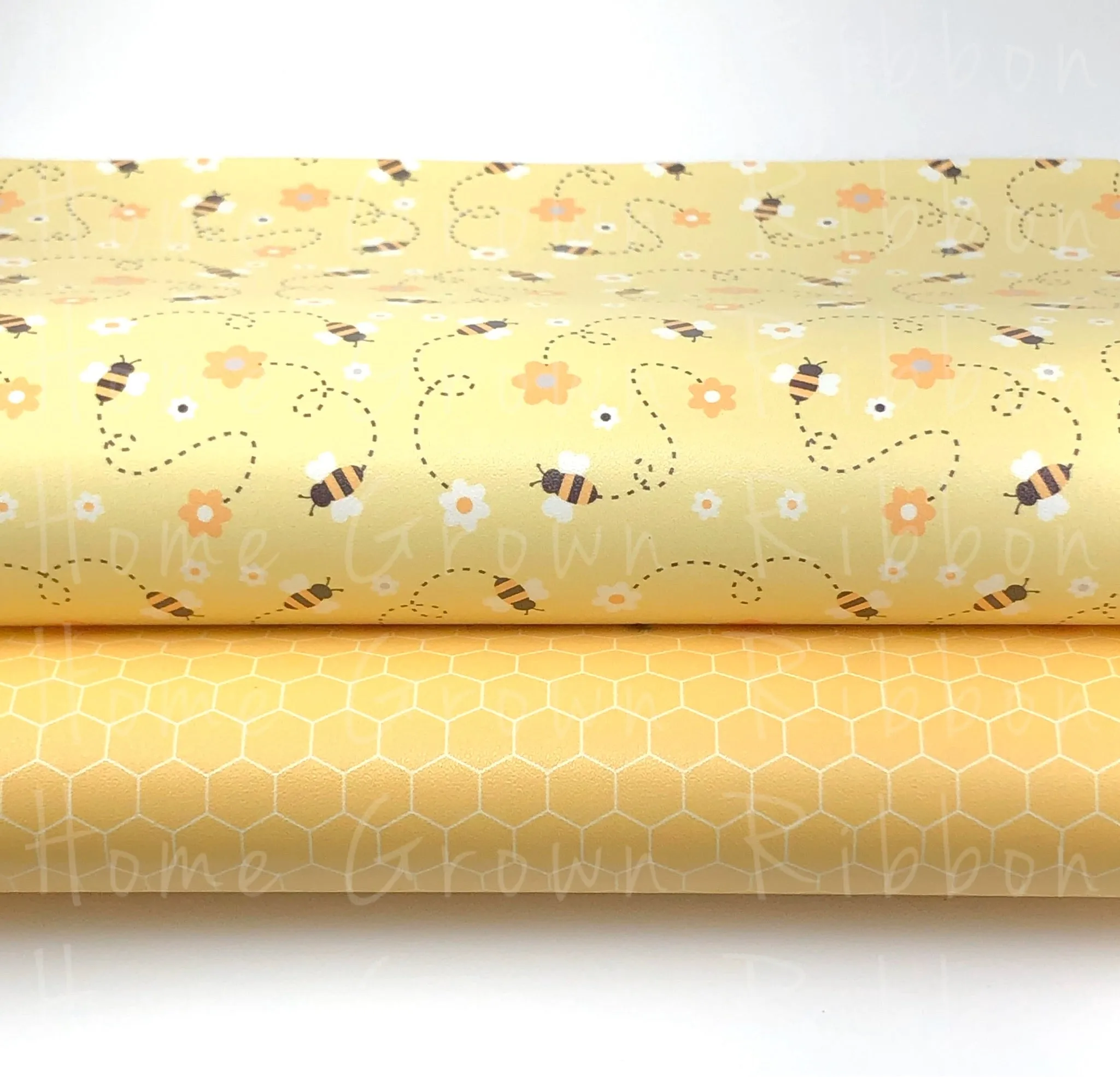 Bees Synthetic Leather Sheet USDR