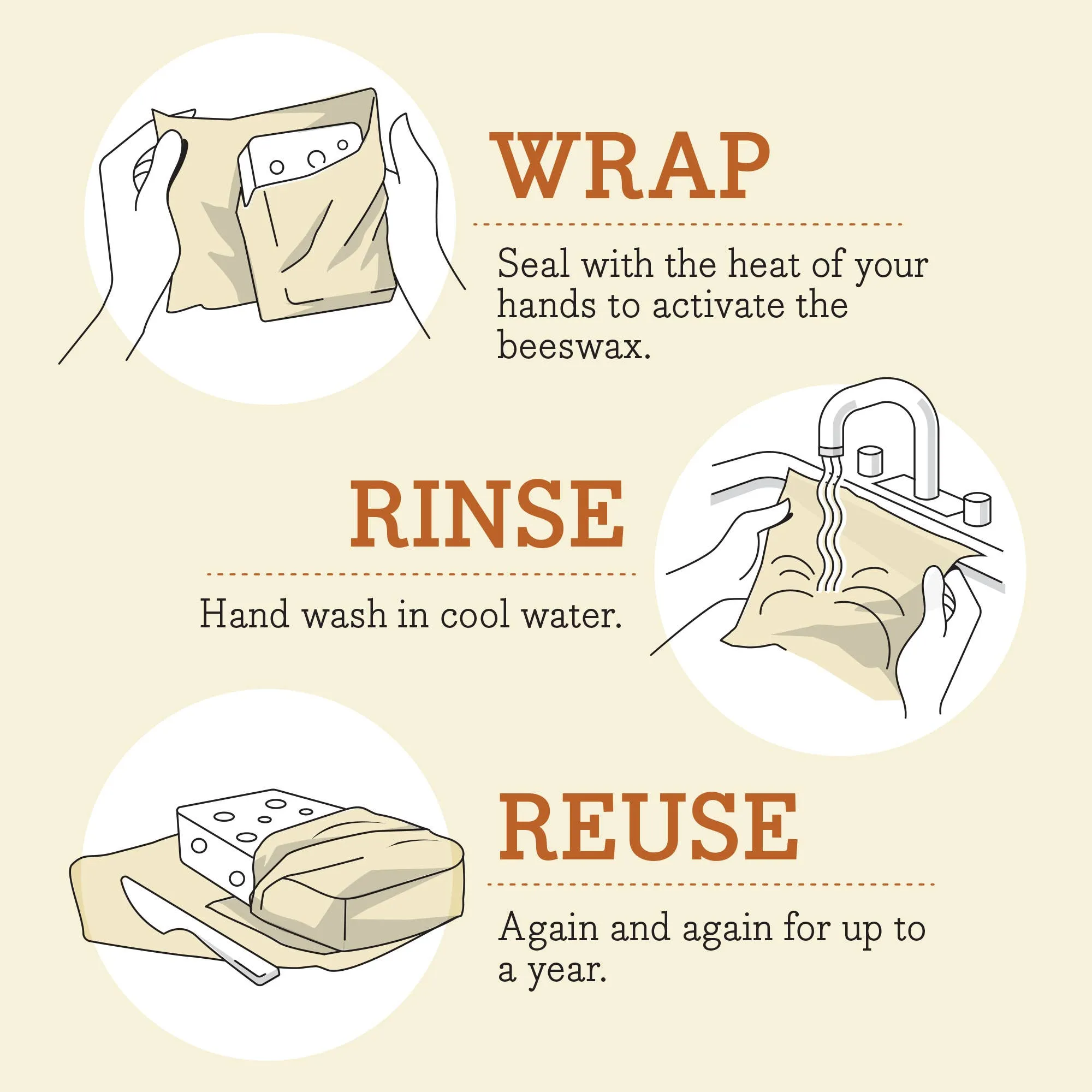 Bee's Wrap - Snack & Sandwich Bags - Meadow Magic