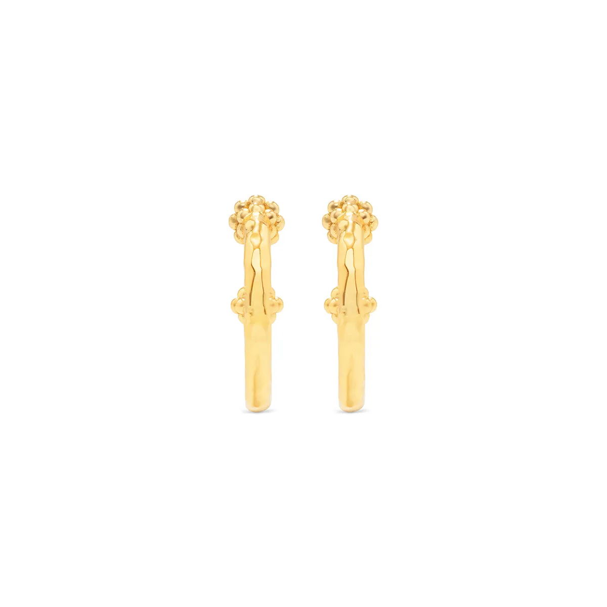 Berry Slice Small Hoop Earrings - Gold