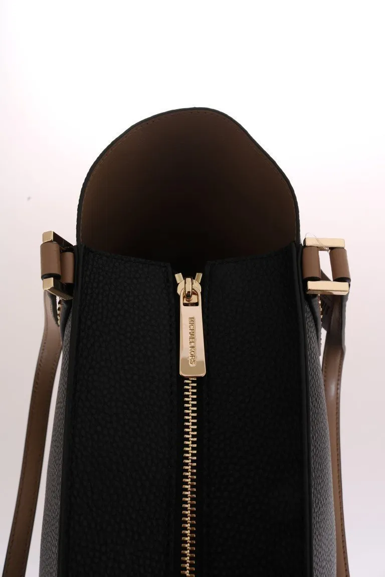Black KIMBERLY Leather Tote Bag