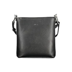 Black Polyester Women Handbag