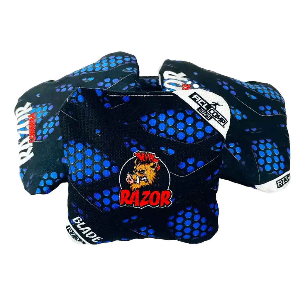 Blade | Mesh Blue | ACL COMP Razor Cornhole Bags