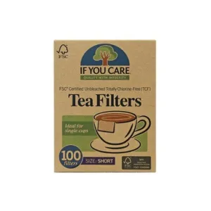Bleached Tea Bags, Short (100)