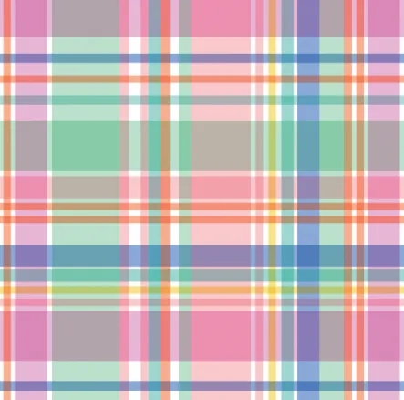 Blooming Plaid Waste Bag Dispenser