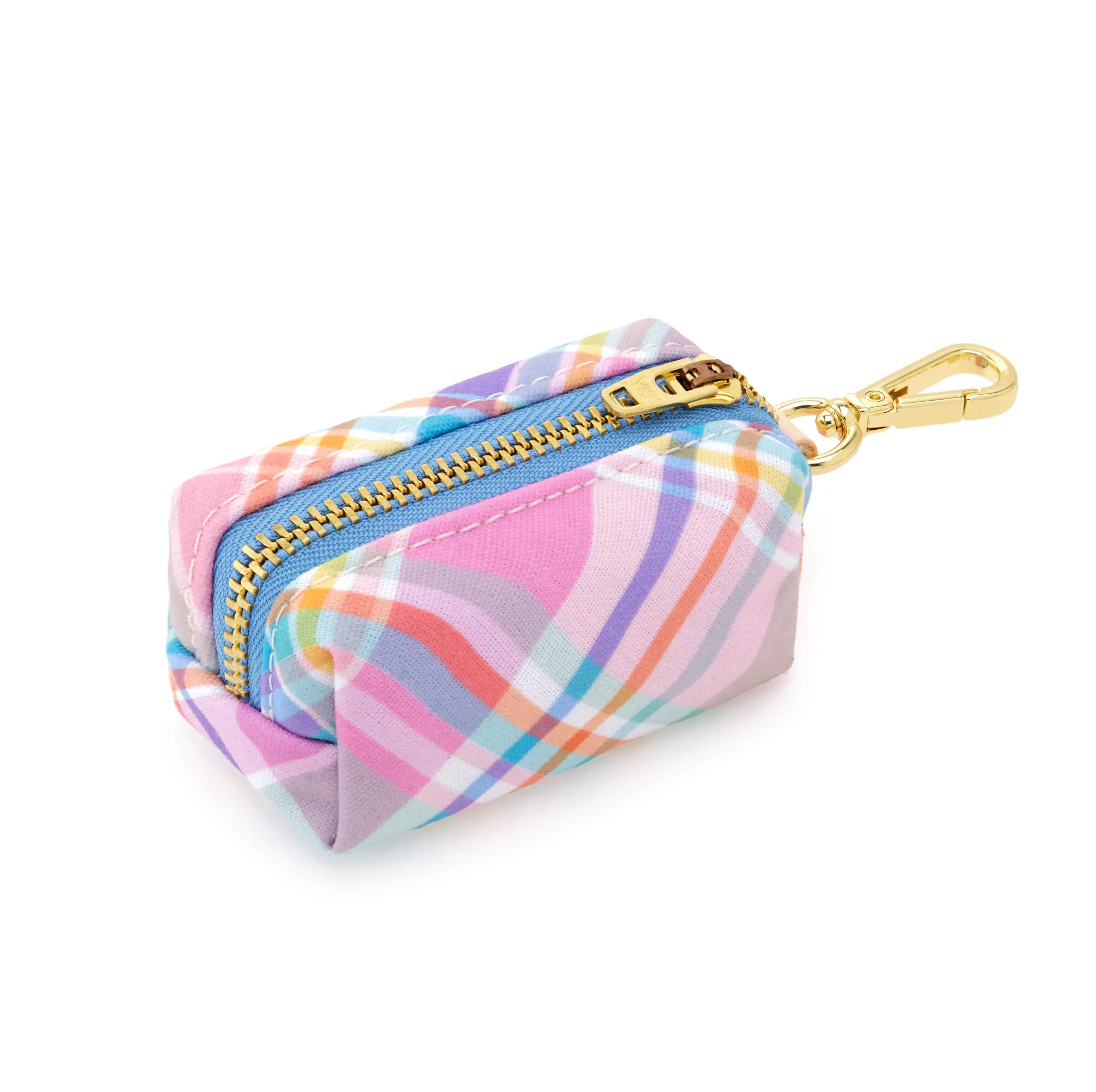 Blooming Plaid Waste Bag Dispenser