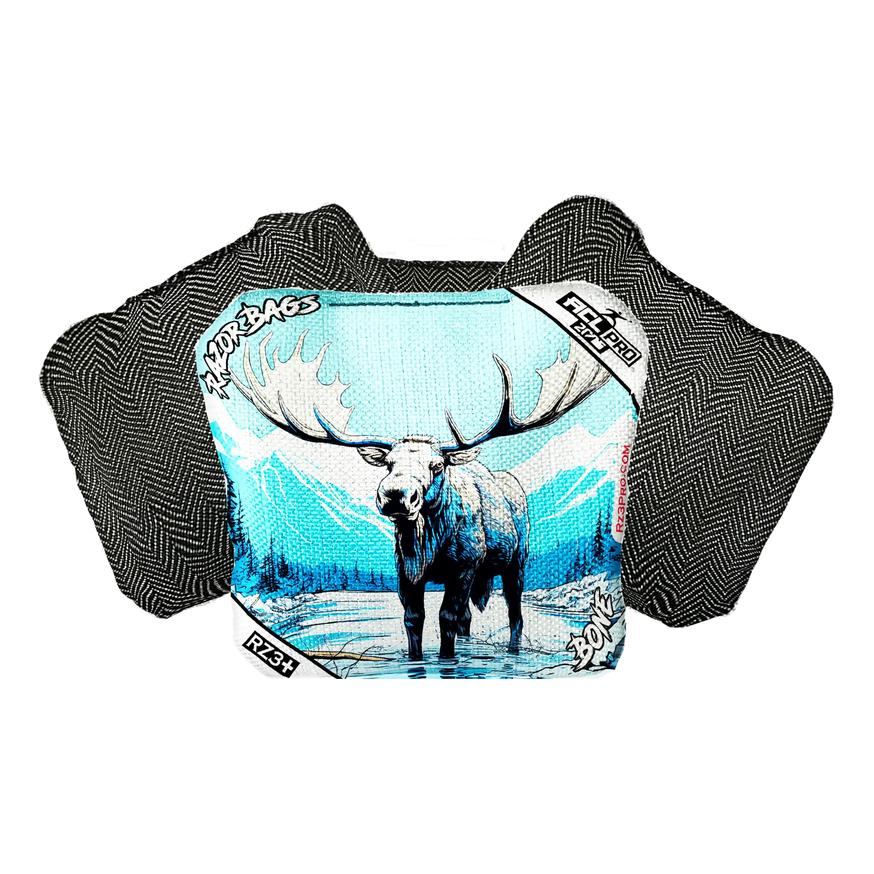 Bone | Alaskan Moose | ACL PRO Razor Cornhole Bags