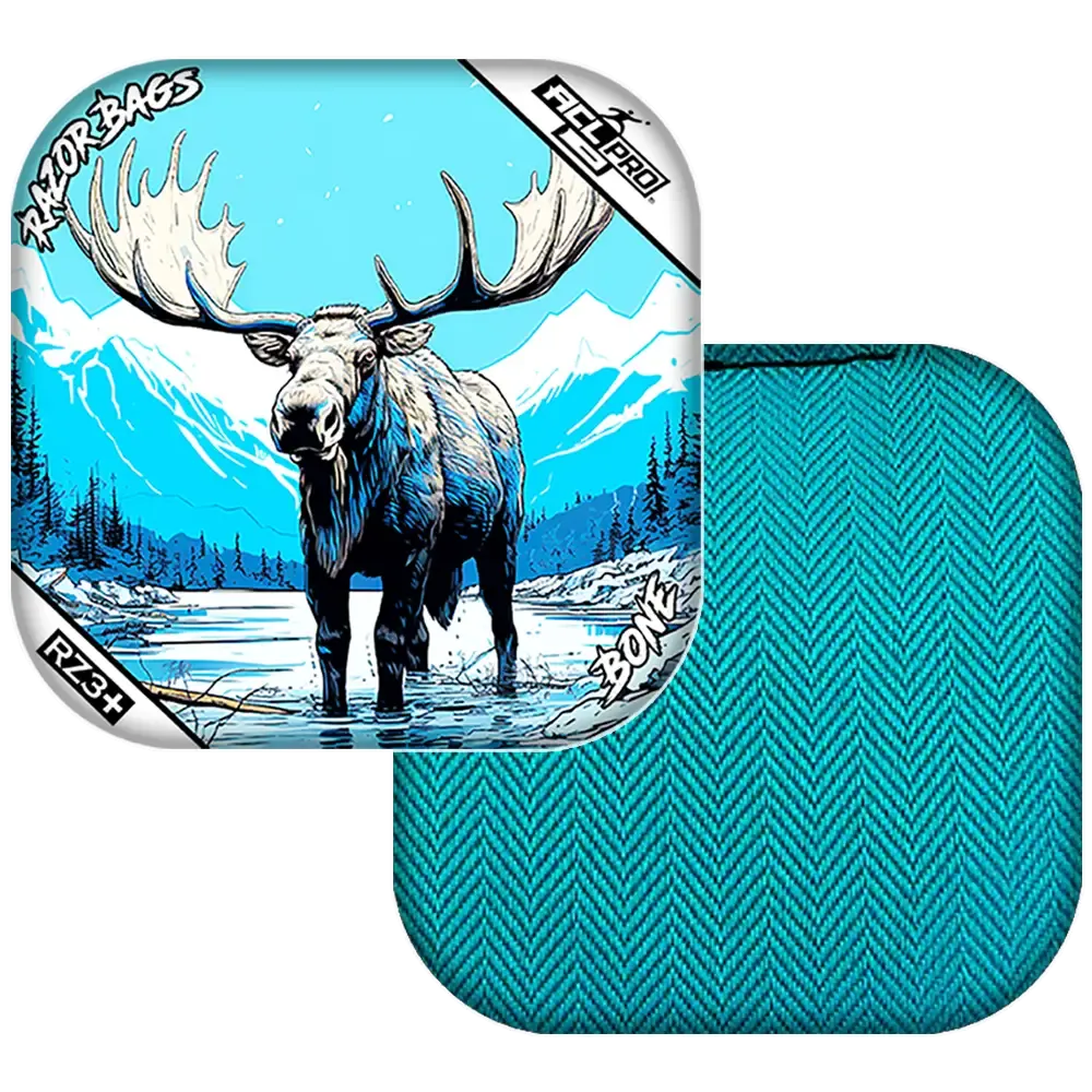 Bone | Alaskan Moose | ACL PRO Razor Cornhole Bags